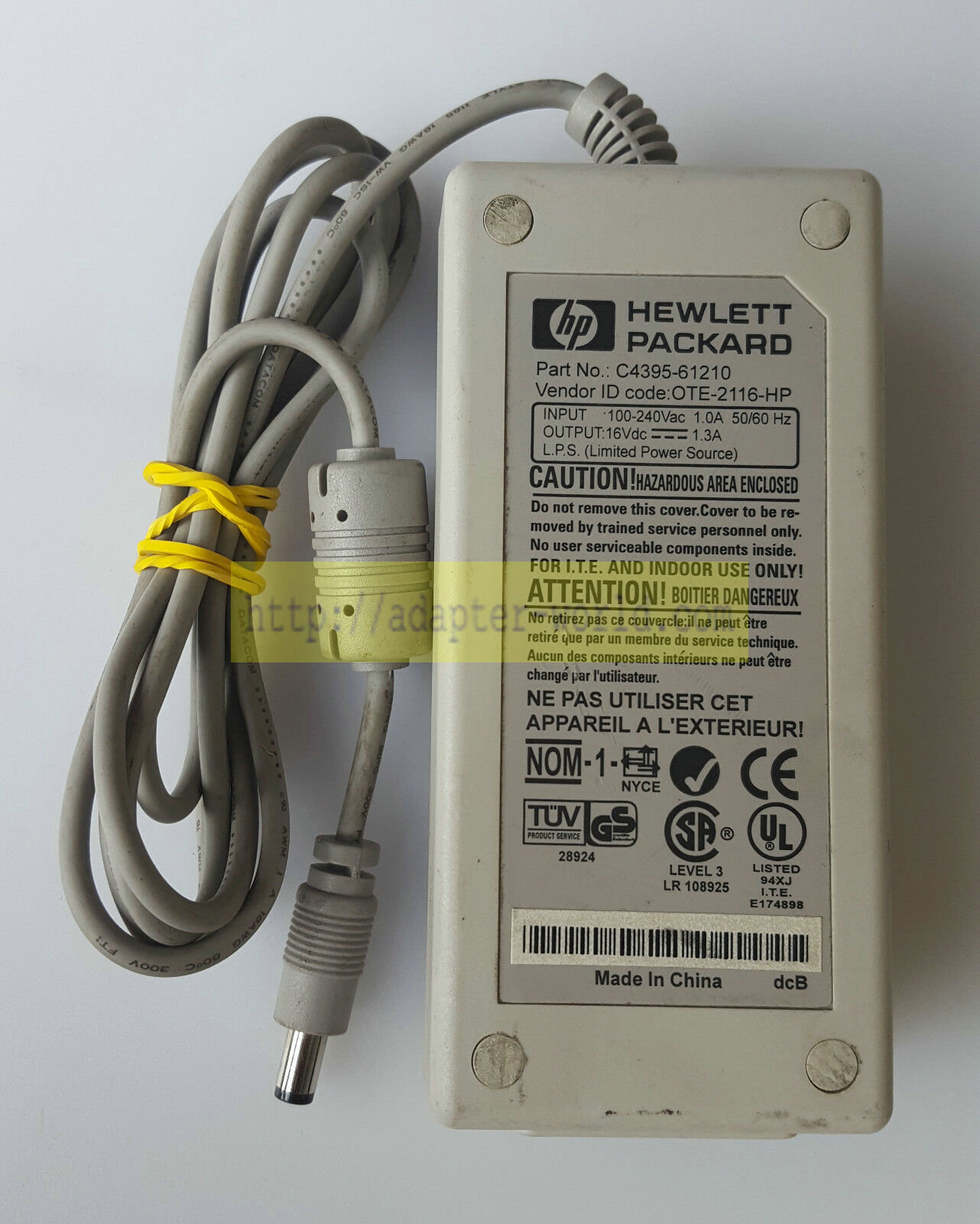 *Brand NEW* OTE-2116-HP HP HEWLETT PACKARD C4395-61210 16V 1.3A AC/DC ADAPTER POWER SUPPLY - Click Image to Close